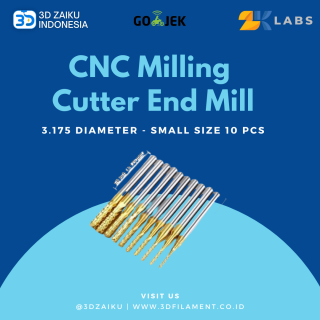 Mini 10 pcs CNC Milling Cutter End Mill 3.175 Diameter